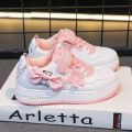 Teenagers outdoor sneakers Student girls' cute bow sports shoes Comfortable soft sole running shoes casual tennis shoes. 