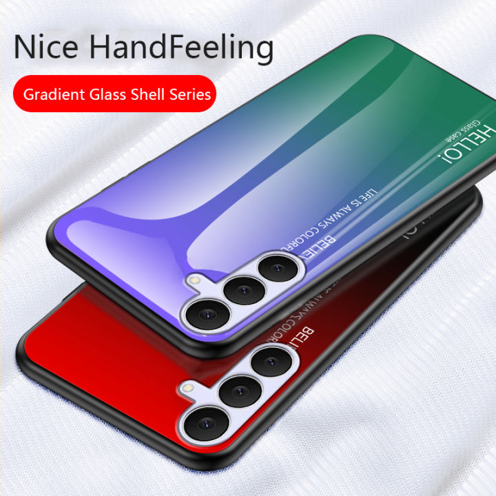 Biruiqu%20For%20Samsung%20Galaxy%20S25%20FE%20Gradient%20Tempered%20Glass%20Back%20Soft%20Silicone%20Edge%20Case%20Cover%20-%20Image%204