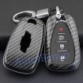 Carbon Fiber Car Key Protect For Cruze Malibu Camaro Bolt Traverse Keychain Cover. 