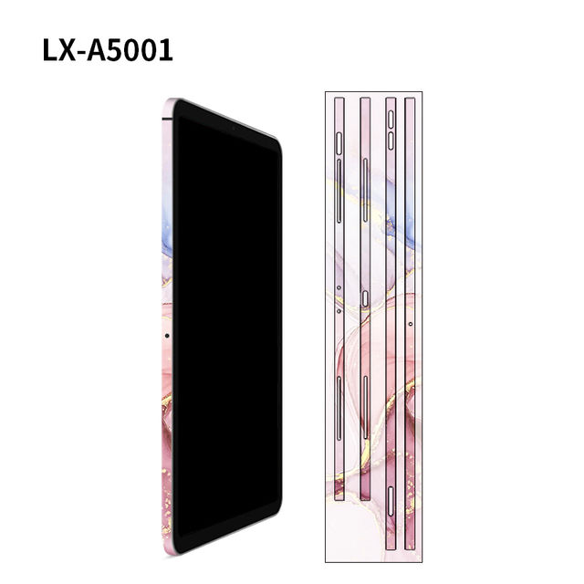 Marble Grain Decal Skin For iPad Pro 2021 2020 2018 12.9 11 Air4 3M Side Skins Wrap Border Film Cover Protector Sticker