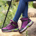 2023 Women Boots Waterproof Winter Shoes Hiking Shoes Women High gang Shoes Non-slip Sneakers Shoes For Adult Work Shoes Mujer. 