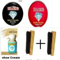 Combo Shoe polish Diamond 45 Black Diamond 45 Brown Shoe Craeami polish & 2 Shoe Brush.