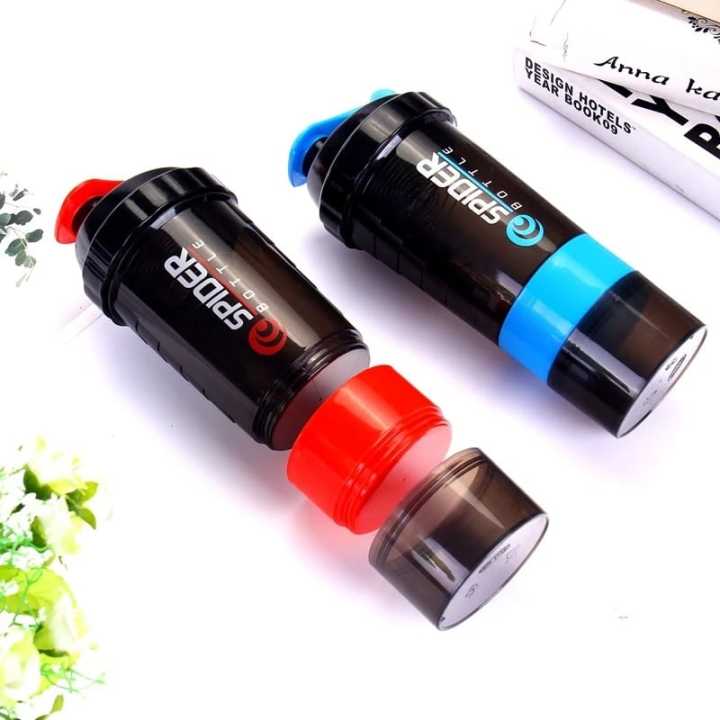 Stay Hydrated With Convenience - 3 In 1 Shaker Bottle 500Ml - Ideal For Your On-The-Go Lifestyle
