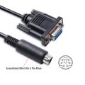 D-sub 9 Pin DB9 Female to Mini Din 6 Pin RS232 Serial Communication Cable For LS XGB XBM XBC PLC to PC Control Cable. 