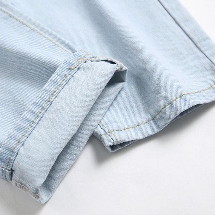American%20cat%20whisker%20torn%20jeans%20Men's%20patch%20Worn%20slim%20fit%20Small%20straight%20sleeve%20Casual%20dad%20Long%20pants%20Autumn%20and%20winter%20-%20Image%205
