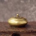 Craft Home Decoration Cense Stick Holder Incense Burner Mini Qilin Head Retro Brass Censer Hollow Lotus. 