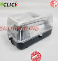Light Shad Click Rectangular-Lamp Shade Security Light Water Proof & Tamper Proof E27 Ceramic Holder Up to 20w  Light Box. 