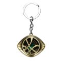 Marvel Superhero Doctor Strange Accessories Mystic Artifact Eye Of Agamotto Keychain Metal Pendant Keyrings. 