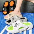 Big Size 47 Massage Slippers For Men Women Sandals Summer Slippers Indoor Shoes Soft Home Slides Beach Shoes Man Male Flip Flops.