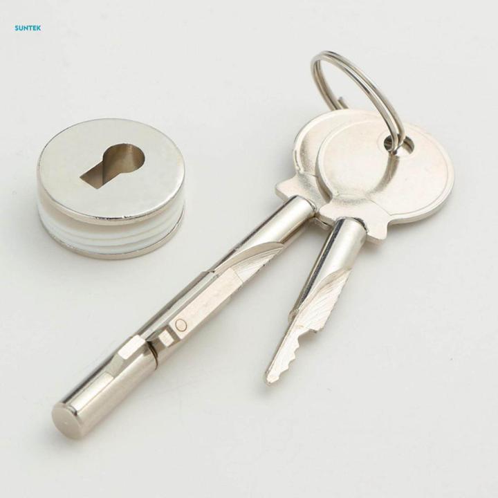 Display Cabinet Lock Easy to Install Universal Sliding Door Lock Counter Lock for Dresser Lock Refrigerator Lock Mailbox Lock