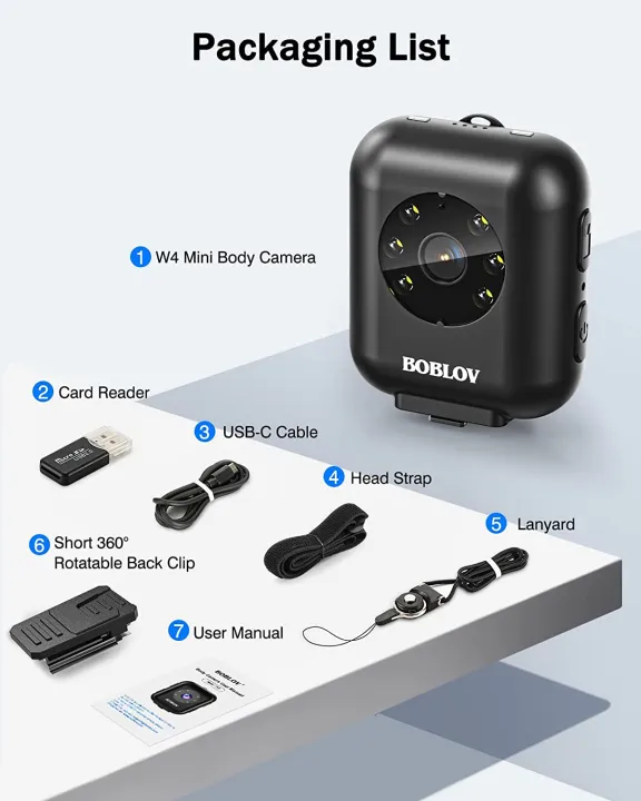 BOBLOV%20W4%20Body%20Worn%20Camera%2064GB%201080P%20Video%20Camera%20950mAh%20Battery%205hours%20Video%20Mini%20Sport%20Camera%20with%20Head%20strap%20Layard%20-%20Image%206