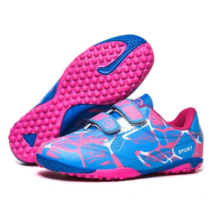 সকার জুতা বাচ্চাদের ক্লিট ট্রেনিং ফুটবল স্পোর্ট স্নিকার ছেলেদের জন্য মেয়েদের বাচ্চাদের নন-স্লিপ স্পোর্টস জুতা নরম নীচের আকার 28-38 - football boot