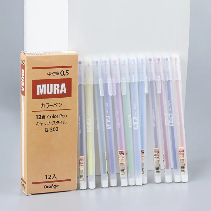 12%20PCS%20Colored%20gel%20pens%20set%20Kawaii%20blue%200.5%20mm%20ballpoint%20pen%20for%20journal%20Cute%20School%20supplies%20Korean%20stationery%20-%20Image%205