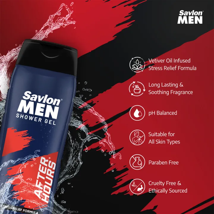 Savlon%20MEN%20After%20Hours%20Shower%20Gel%20%20250ml%20With%20Free%20Loofah%20-%20Image%205