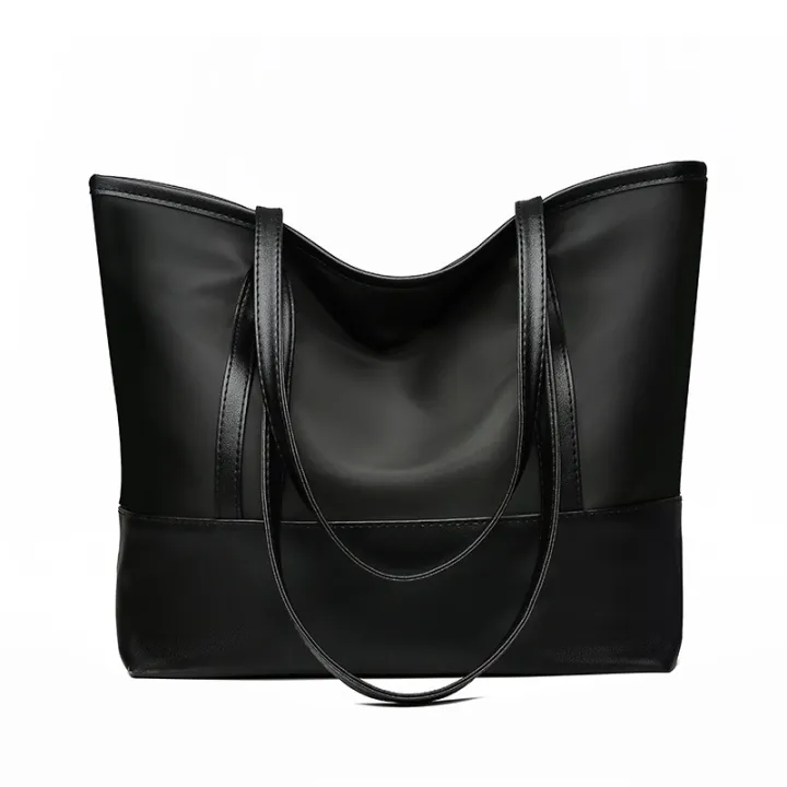 Cross-border%20new%20women's%20tote%20bag%202021%20Korean%20version%20large-capacity%20shoulder%20bag,%20Oxford%20cloth%20spliced%20soft%20leather%20handbag%20-%20Image%205