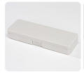 19.3*6.3*2cm Pencil Case Lightweight Plastic Transparent Pen Box PP Stationery Holder for School Supplies Desk Organization Student Gear Office Use Art Storage.