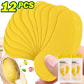 12/24pcs Shoes Odor Remover Deodorant Patch Lemon Athlete's Foot Soothing Insole Stickers. 