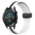 Watch Strap For Huawei GT2 46mm 22mm Folding Magnetic Clasp Silicone Watch Band.
