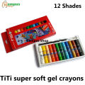 TiTi super soft gel crayons-12 Shades. 