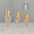 3ml 6ml Glass Roll on Bottle Mini Essential Oil Container Portable Sample Lip Oil Roller Bottle Empty Refillable Perfume Bottles. 