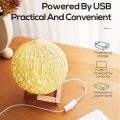 3D Moon Light RGB 15 CM Ball Table Lamps Night Lights Dimmer Remote and Button Controlled  LED Desktop Light USB Night Lamp For Bedroom Restaurant Office Decor. 