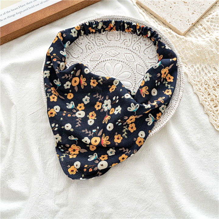 Vintage%20Print%20Flower%20Beach%20Bandana%20Hair%20Scarf%20Fashion%20Elastic%20Rubber%20Headbands%20-%20Image%205