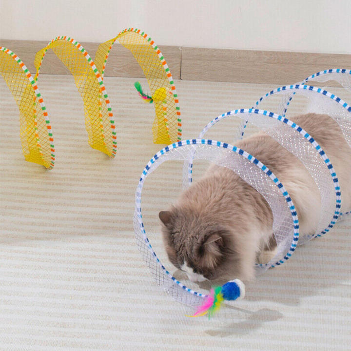 Spring%20%20%20Tunnel%20Multi-channel%20Interactive%20Foldable%20Indoor%20%20%20Portable%20Durable%20Foldable%20Tunnel%20for%20Indoor%20Use%20%20Play%20Pet%20Enrichment%20Feline%20Fun%20%20Entertainment%20-%20Image%205