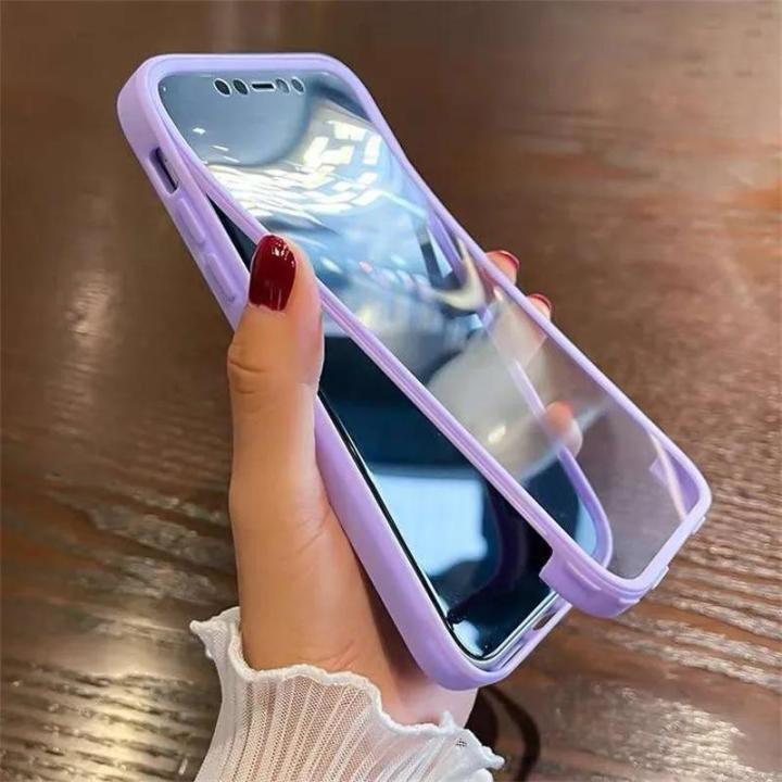 360%20Full%20Body%20Front%20Back%20Clear%20Case%20For%20iPhone%2013%2014%2011%2012%20Pro%20Max%20XS%20X%20XR%2015%20Plus%20Luxury%20Silicone%20Bumper%20Shockproof%20Back%20Cover%20-%20Image%203