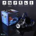 Dual Light Source Zoom Headlamp With Rechargeable Battery-Model-T6 . 