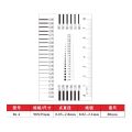 Measuring pass Badge gauge Stain card Point gauge wire gauge Transparent film ruler Stain crack contrast ruler-44351. 