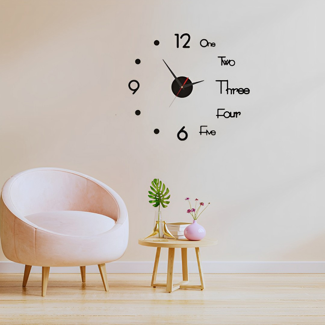 Luxury Decor 3D Wall Clock Sticker DIY Mirror Clock Brief Living Room Decor Modern Design Silent Acrylic Big Watch by Doob Cart