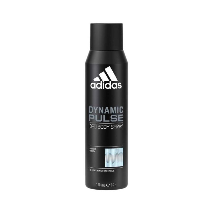 150 ml Adidas DYNAMIC PULSE Cool & Woody Body spray International European product used for male