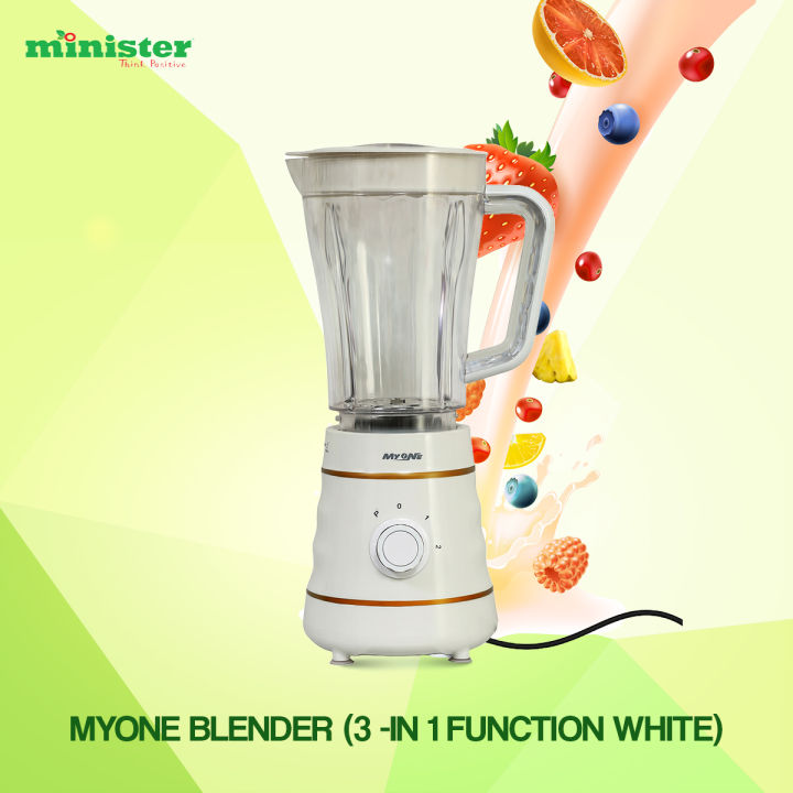 Myone Blender (3 -in 1 Function White) - Highly Durable - Easy to Use - Sleek Usage