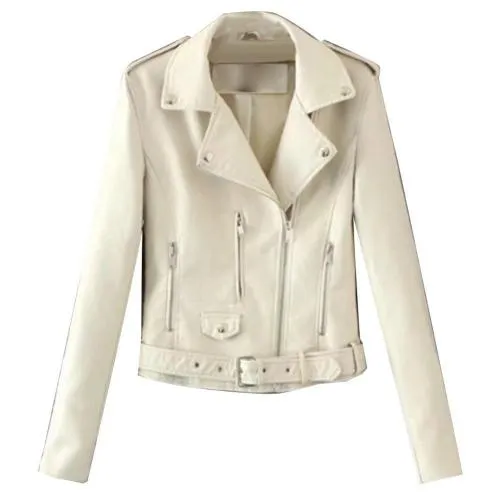 Women%20Bike%20Coat%20Leather%20Long%20Sleeve%20Lapel%20Outwear%20Zipper%20Outfit%20Button%20Pocket%20Jacket%20Spring%20Autumn%20Women%20Fashion%20Short%20Coat%20-%20Image%202