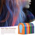 8 Colors Hair Dye Pressed Powder Hair Colors Disposable Instant Temporary Hair Coloring Powder Box Cosplay Party Supplies. 