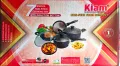 Kiam Non Stick 7 In 1 Piece Non-Induction Cookware Set Marble Coating Layers For Superior.