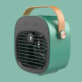 Portable air conditioning fan USB office desktop mini refrigerator household bedroom humidification spray water cooling fan. 