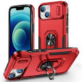 New Product for Apple 14 Series Phone Case Sliding Window with Removable Ring Bracket Sleeve Hot. 