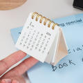 Minimalist Portable 2024 Mini Calendar Creative Coil Calendar Project Notebook Desktop Decoration. 