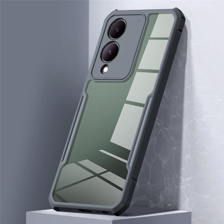 For vivo Y28 5G Transparent CXunddo Shockproof Back Cover Phone Case