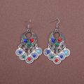 Retro Ethnic Women Jhumka Earrings Female Bohemian Vacation Flower Carved Long Tassel Earrings Gypsy Indian Jewelry Oorbellen. 
