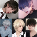 TALANG Men's Synthetic Wigs Short Straight Bangs For Male Boy Cosplay Anime Daily Party Wig Heat Resistant. 