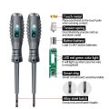2PCS/SET Mini Digital Voltage Tester Pen AC Non-contact Induction Test Pencil Voltmeter Power Detector Magnetic Screwdriver. 