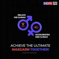 Skore Duo Max Climax Delay Dotted & Ribbed Maximum Pleasure For HIM and HER Condom - 10pcs( India). 
