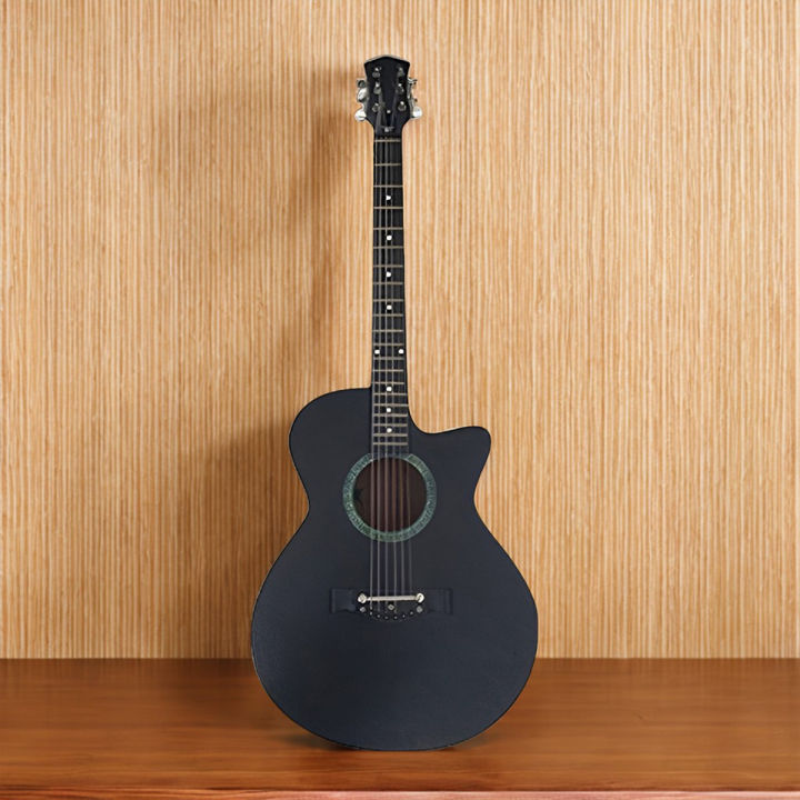 BK-100B%20New%20Black%20Acoustic%20Guitar%20Bundle%20with%20Gig%20Bag,%20Picks,%20Strap,%20Capo,%20Strap%20Lock,%20and%20Pick%20Holder%20-%20Image%203