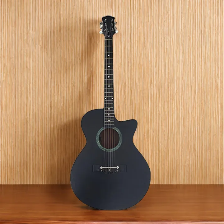 BK-100B%20New%20Black%20Acoustic%20Guitar%20Bundle%20with%20Gig%20Bag,%20Picks,%20Strap,%20Capo,%20Strap%20Lock,%20and%20Pick%20Holder%20-%20Image%203