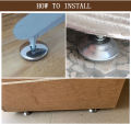 4Pcs Metal Furniture Legs Anti-slip Base Coffee Table Cabinet Leg Pad M8 Adjustable Leveling Feet Leveler 15mm-25mm. 