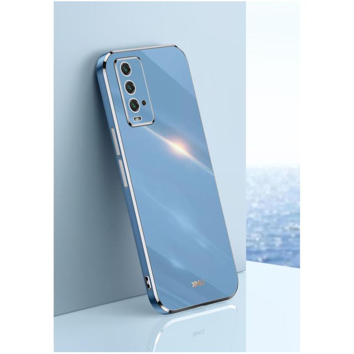 For Redmi 9 Power / redmi 9t Luxury 6D Plating Soft Casing Silicone Square Frame Phone Case Redmi 9 Power / redmi 9t Back Cover - মোবাইল ফোন - Phone (Back Case Cover For Smartphone)