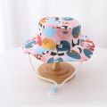 Children Bucket Hats Panama Summer Baby Girls Hat Boys Fisherman Cap Cartoon Cotton Toddler Baby Hats Beach Sun Cap.