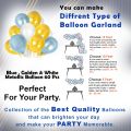 Light Blue Birthday Combo Pack - Including Card Banner, Backdrop Curtains, Metallic Balloons, and Deco Kit - Full Package (65 Pcs).